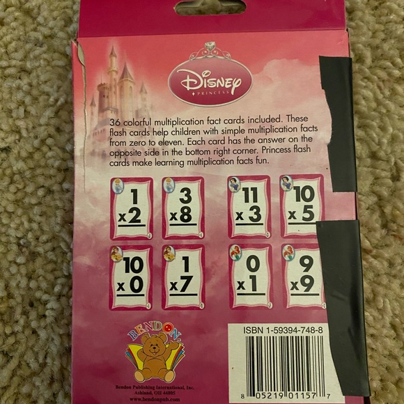 Disney Multiplication Cards - Picture 2 of 2